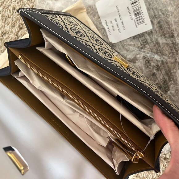 ToryBurch T Monogram Jacquard Shoulder Bag - Picture 2 of 6